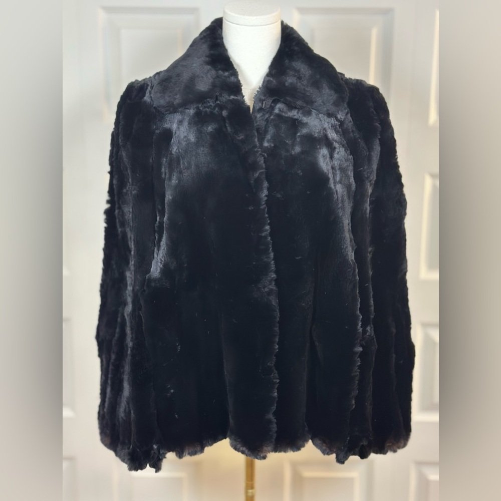 John F. Marhoul Sheared Genuine Fur Cape
